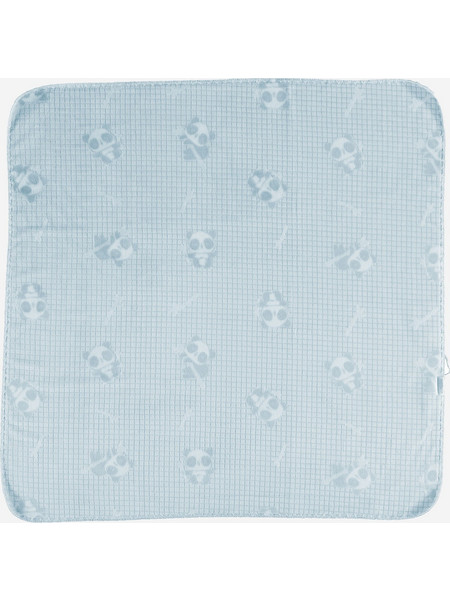 BiBaby Panda Love Fluffy Κουβέρτα Αγκαλιάς 90x90 Γαλάζια