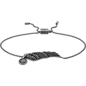 Emporio Armani Ανδρικό Βραχιόλι Αλυσίδα από Ατσάλι Ασημί EGS2809060