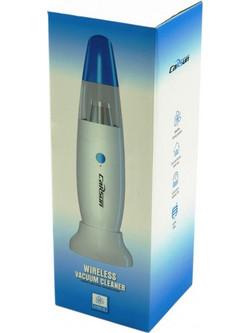 Carsun C-1653 White / Blue Επαναφορτιζόμενο Σκουπάκι Χειρός 12V 40W