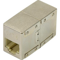 RJ45 Mini Inline Coupler 1:1 Cat.6, shielded, metal (LL-NP0058)