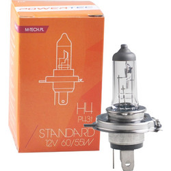 M-tech H4 Powertec Standard Αλογόνου 12V 60/55W 1τμχ