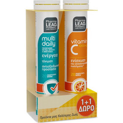 Pharmalead Multi Daily 20s + Vitamin C 550mg 20 Αναβράζοντα Δισκία