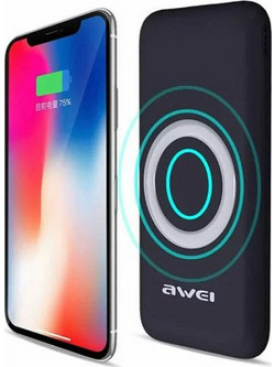 Awei P58K Wireless Power Bank 12000mAh Black