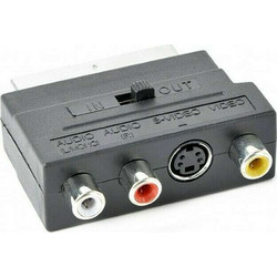 1.00.002 ADAPTOR SCART +3RCA+ΔΙΑΚΟΠΤΗ