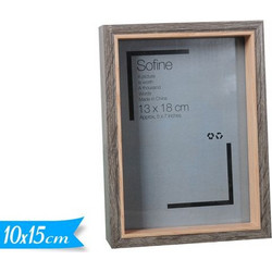 Κορνίζα με ξύλινο πλαίσιο με διαστάσεις 10x15cm