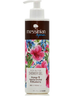 Messinian Spa Orange, Vanilla Orchid & Blueberry Αφρόλουτρο σε Gel 300ml