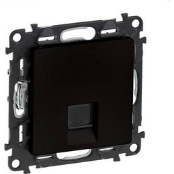 LEGRAND Valena Life Πρίζα δικτύου U/UTP 1XRJ45 CAT5 χωνευτή Μαύρο 756340