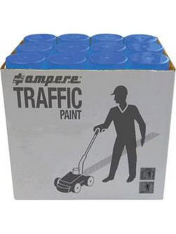 Ampere Traffic Paint Σπρέι Βαφής Μπλε 12x650ml