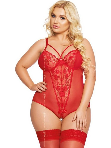 Plus size Bodysuite Red - Amanda