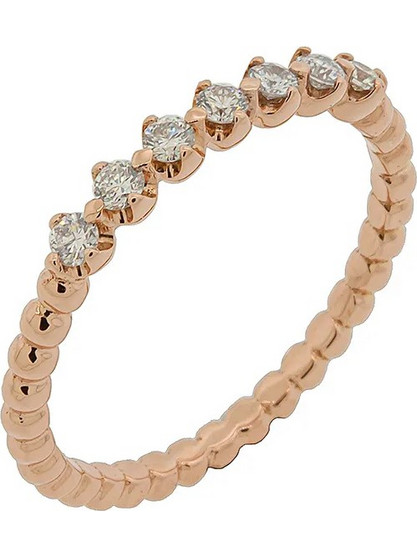 Million Diamonds Γυναικείο Δαχτυλίδι Σειρέ Μισόβερο από Ροζ Χρυσό 18K με Διαμάντι RL14885