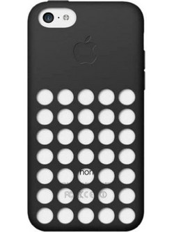 Apple Silicone Back Cover Black (iPhone 5c)