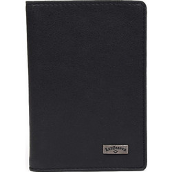 LEE COOPER Πορτοφόλι μικρό όρθιο σε μαύρο δέρμα PAH17RW - 26703-01