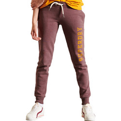 Superdry Γυναικείο Παντελόνι Φόρμας Fleece με Λάστιχο Μωβ W7010552A-5PY