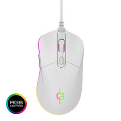 Lamtech LGP Ενσύρματο Gaming Ποντίκι RGB 6400 DPI White Moon