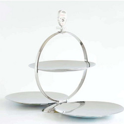 Ορντεβιέρα 3 Θέσεων Πτυσσόμενη MW08 47,2x23,3x33cm Multi Alessi Ανοξείδωτο Ατσάλι