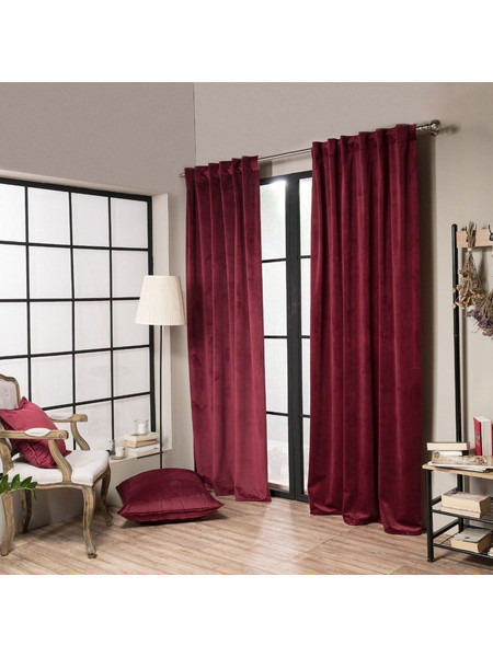 Teoran Κουρτίνα με Τρέσα 140x260 Velvet 10