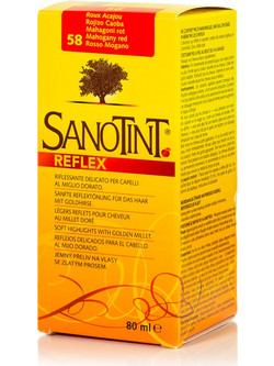 Sanotint Reflex 58 Κόκκινο Ακαζού Φυτική Ημιμόνιμη Βαφή Μαλλιών Χωρίς Αμμωνία 80ml