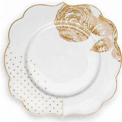 Pip Studio Royal Πιάτο Γλυκού Πορσελάνης White 51001101 6τμχ
