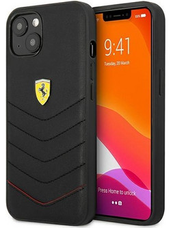 Ferrari Off Track Quilted Back Cover Black (iPhone 13 mini)