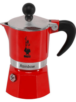 Bialetti Rainbow Μπρίκι Espresso 1Cup Κόκκινο