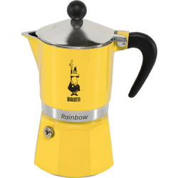 Bialetti Rainbow Μπρίκι Espresso 3Cups Κίτρινο