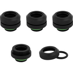 Corsair Hydro X Series XF Hardline OD Fitting 1/4" on 12mm Black 4-Pack CX-9052001-WW