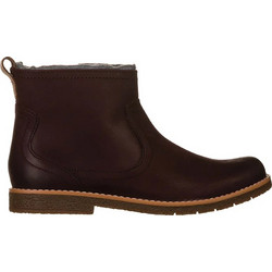 Clarks Παιδικά Μποτάκια Κόκκινα Δερμάτινα με Φερμουάρ 26135750