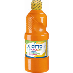 Τέμπερa Giotto Μπουκάλι 500ml School Paint Πορτοκαλί