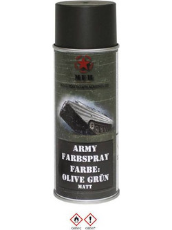 MFH Army Spray Paint 400ml - Olive Green Mat