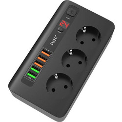 FOYU FO-1017 5x USB 2500W 3x Sockets