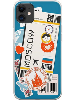 Θήκη Ticket To Moscow iPhone 11 Flexible TPU (Διάφανη Σιλικόνη)