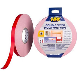 HPX Ταινια Διπλης Οψεως Αφρωδης 19mm x 25m Άσπρη DS1925