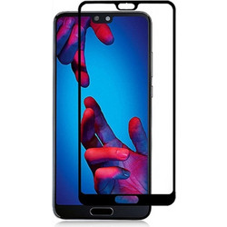 3D Tempered Glass Full Cover & Full Glue για Huawei P20 - μαύρο