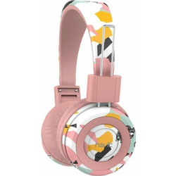Havit H2238D Ενσύρματα & Ασύρματα Bluetooth Ακουστικά On Ear Ροζ
