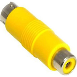 ADAPTOR S-VIDEO MALE TO RCA FEMALE