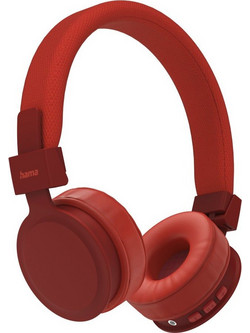 Hama Freedom Lit Ασύρματα Bluetooth Ακουστικά On Ear Κόκκινα