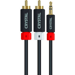 CRYSTAL AUDIO JRC 1.8m M TO 2RCA M bl JRC-1.8