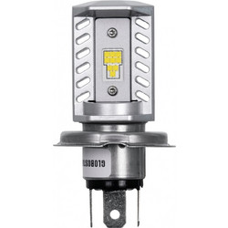 GloboStar 85620 H4 Λάμπα Βασικού Φωτισμού Μοτοσυκλέτας LED CREE CXB COB 15W 1600lm DC 9-32V Αδιάβροχη IP65 Ψυχρό Λευκό 6000K