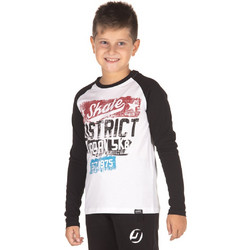 District75 Παιδικό T-Shirt Μακρυμάνικο Λευκό 222KBLS-496-091