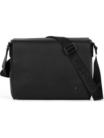US Polo Assn. Χαρτοφύλακας 31x12x24cm σειρά Seattle Black