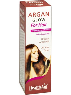 Health Aid Argan Glow Argan Λάδι Μαλλιών για Επανόρθωση & Φριζάρισμα 125ml
