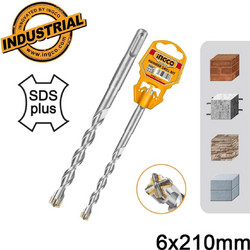 Επαγγελματικό Τρυπάνι Τετράκοπο SDS plus S4L Ingco DBH1210603C - 6x210mm DBH1210603C