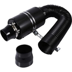 Simoni Racing Βαρελακι Carbon Φ63 24cm Με Σωληνα Σπιραλ Αερα Μαυρο 27-95 Cm - 1 TEM. - (AB1)
