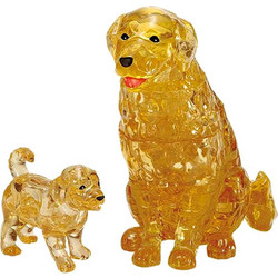 Puzzle 3D Crystal Puzzle Golden Retriever 44 Κομμάτια