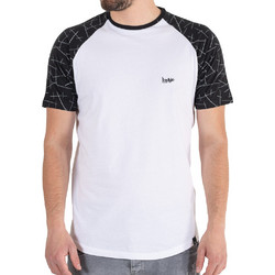 Graphic Raglan Sleeve Fashion T-Shirt DOUBLE TS-205 Λευκό