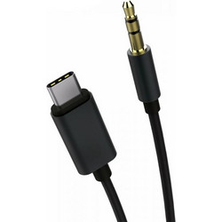 POWERTECH καλώδιο USB-C σε 3.5mm CAB-UC017, 1m, μαύρο CAB-UC017