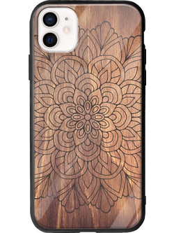 Θήκη The Mandala Wood iPhone 12 mini Groove TPU (Tempered Glass και TPU)