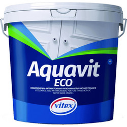 Vitex Aquavit Eco Ριπολίνη Νερού Ξύλου & Μετάλλου Λευκό Ματ 2.5lt