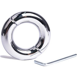 Kinksters Extra Thick Cock Ring Δαχτυλίδι Πέους Μεταλλικό 4.5cm Ασημί