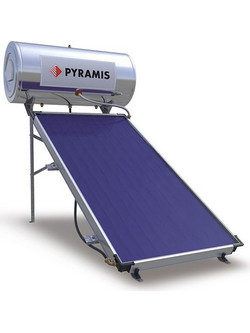 Pyramis Ηλιακός Θερμοσίφωνας 160lt 2m² Glass Τριπλής Ενέργειας